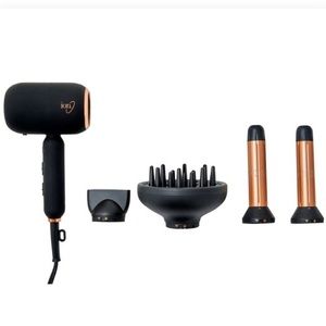 Ion Black and Gold Hair Dryer Set